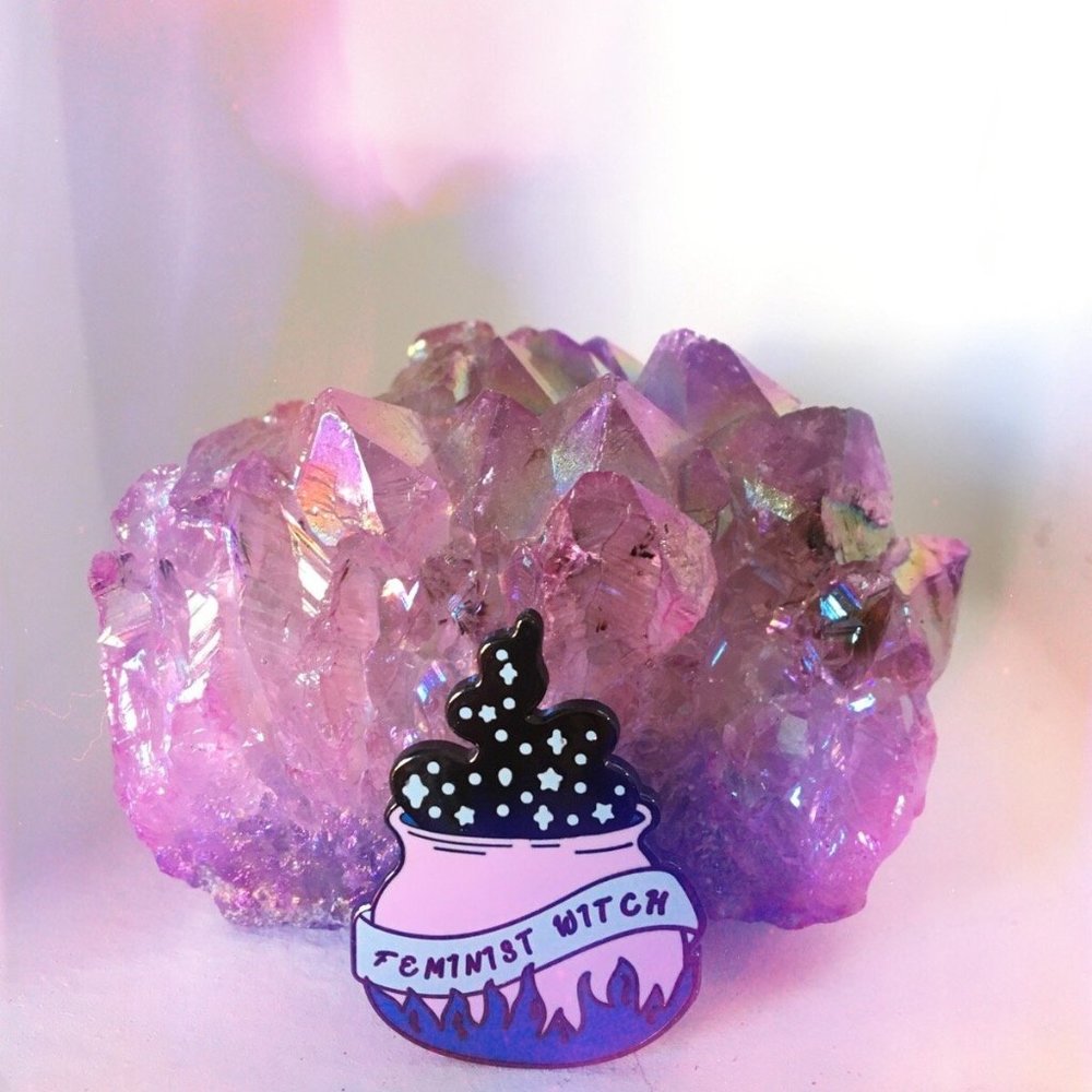 Feminist Witch Enamel Pin